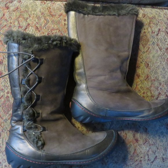 Clarks Privo Kaley brown midcalf low heel boots, size 8 nwot - Picture 1 of 8